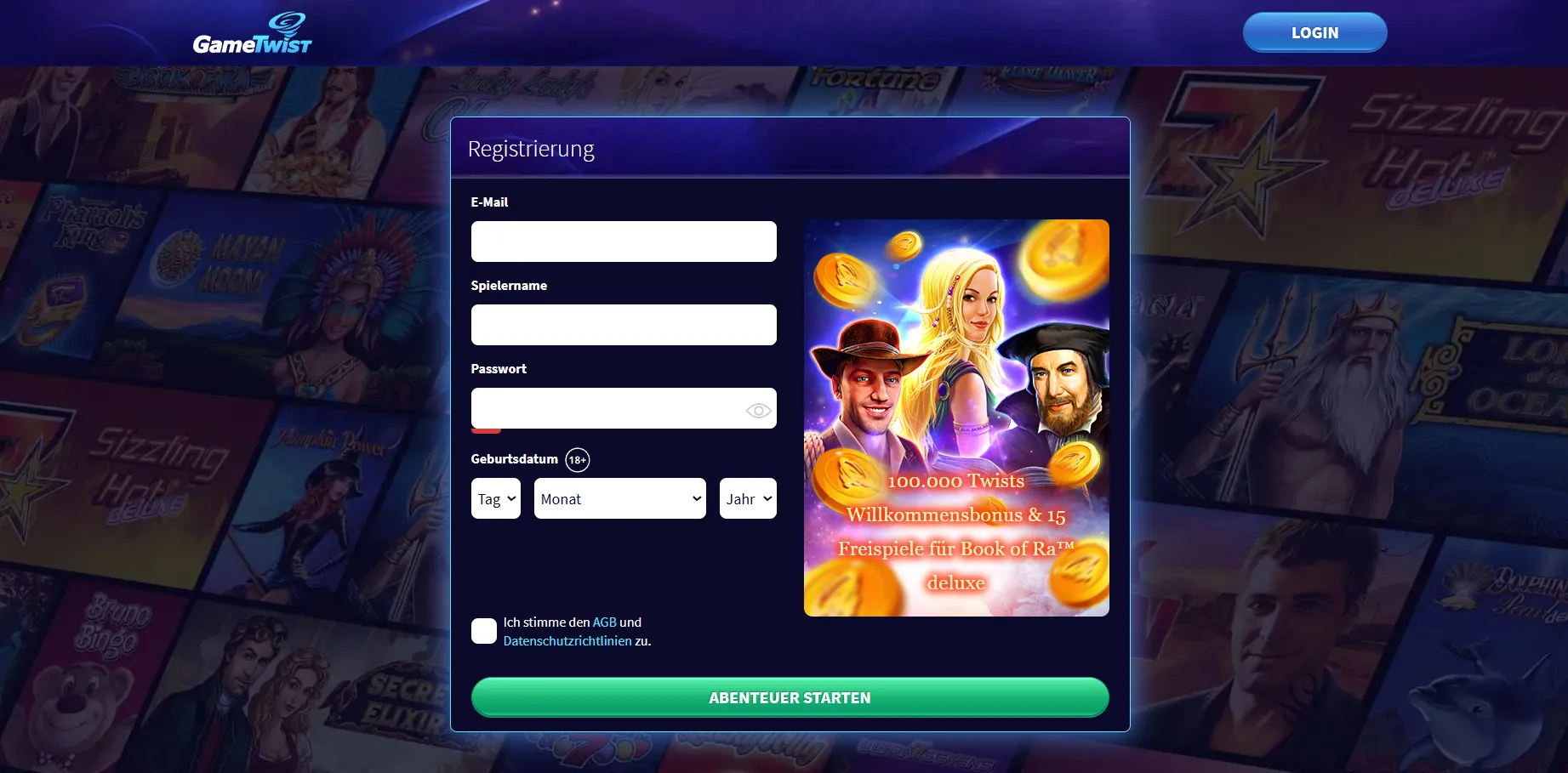 Twist Game Login und Registrierung – einfache Schritte Twist Game Login und Registrierung